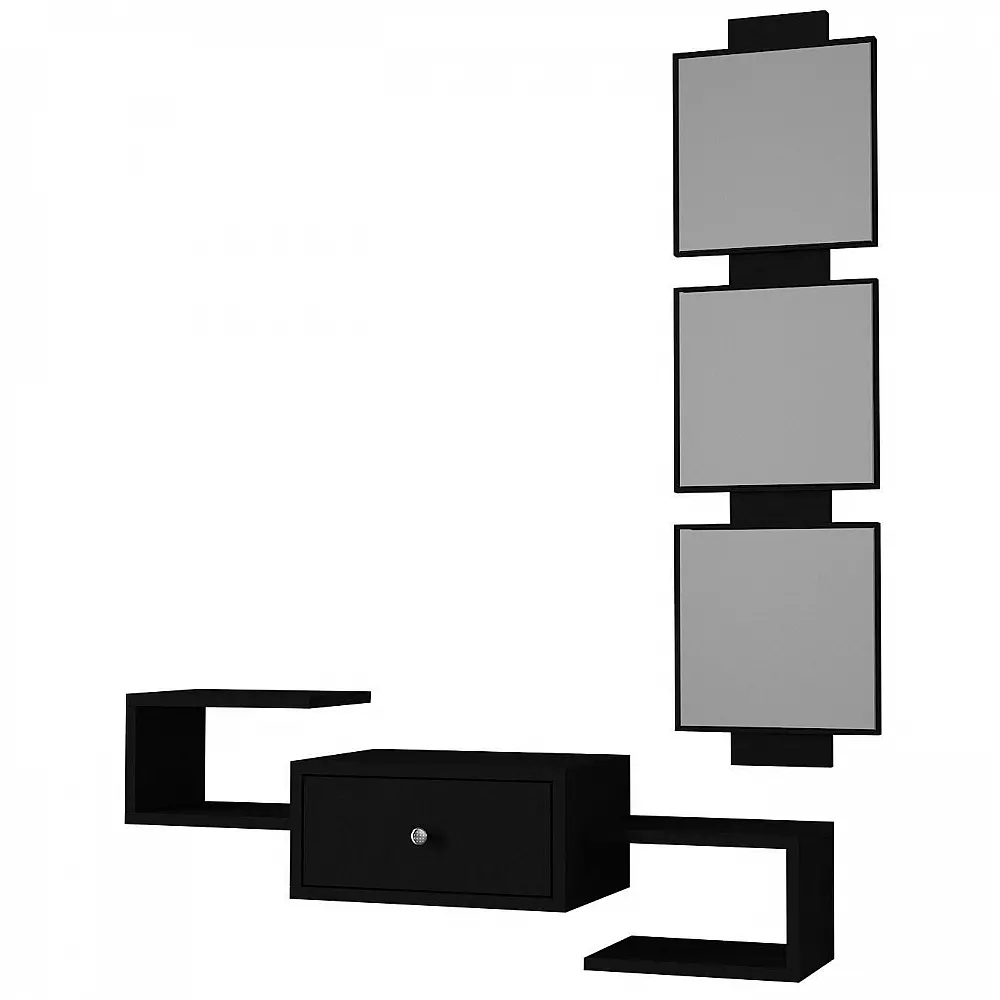 ArteLibre Έπιπλο Εισόδου ArteLibre Patmos Μαύρο 100x22x140cm - 14410066 - inde.gr