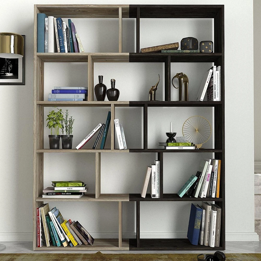 ArteLibre Βιβλιοθήκη ArteLibre Idra Ανοιχτό Καφέ/Σκούρο Καφέ 124x26x159cm - 14410081 - inde.gr ArteLibre Βιβλιοθήκη ArteLibre Idra Ανοιχτό Καφέ/Σκούρο Καφέ 124x26x159cm - 14410081 - inde.gr
