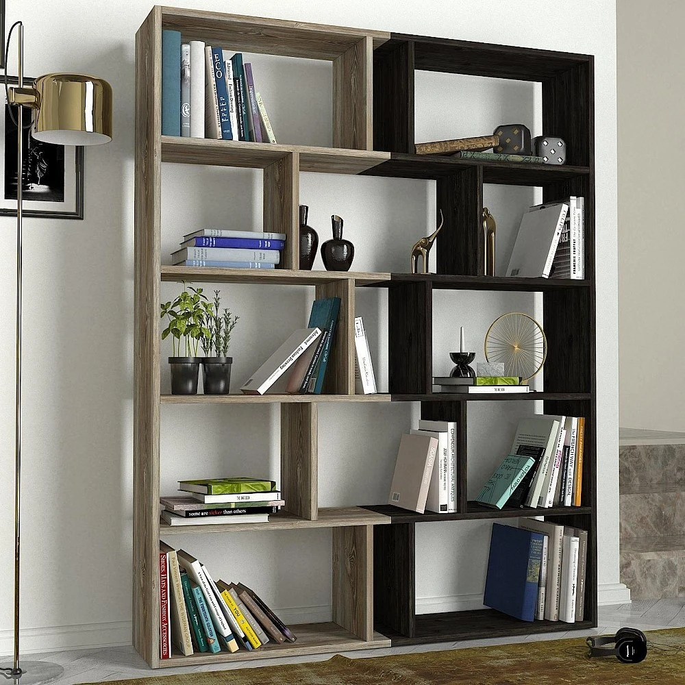 ArteLibre Βιβλιοθήκη ArteLibre Idra Ανοιχτό Καφέ/Σκούρο Καφέ 124x26x159cm - 14410081 - inde.gr ArteLibre Βιβλιοθήκη ArteLibre Idra Ανοιχτό Καφέ/Σκούρο Καφέ 124x26x159cm - 14410081 - inde.gr