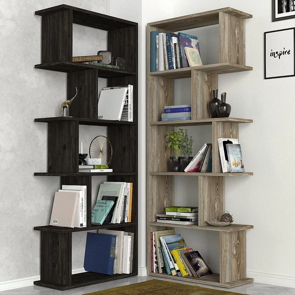 ArteLibre Βιβλιοθήκη ArteLibre Idra Ανοιχτό Καφέ/Σκούρο Καφέ 124x26x159cm - 14410081 - inde.gr ArteLibre Βιβλιοθήκη ArteLibre Idra Ανοιχτό Καφέ/Σκούρο Καφέ 124x26x159cm - 14410081 - inde.gr