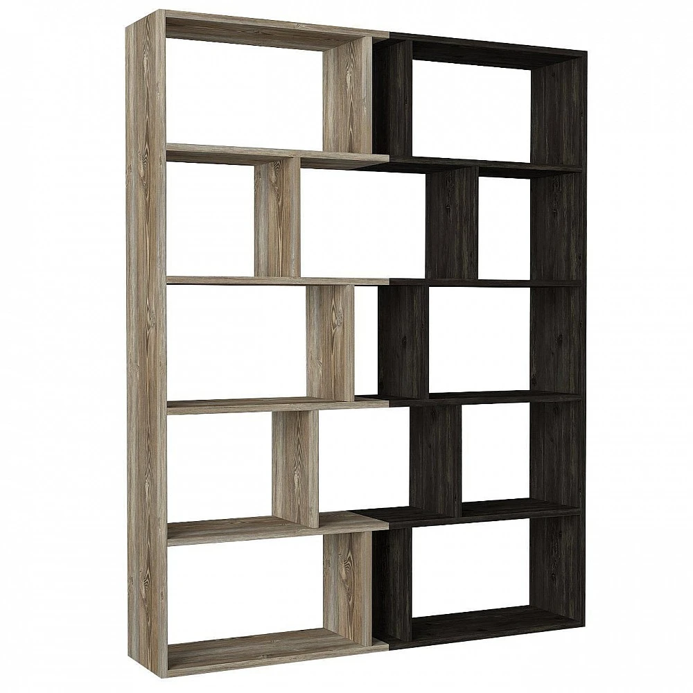 ArteLibre Βιβλιοθήκη ArteLibre Idra Ανοιχτό Καφέ/Σκούρο Καφέ 124x26x159cm - 14410081 - inde.gr ArteLibre Βιβλιοθήκη ArteLibre Idra Ανοιχτό Καφέ/Σκούρο Καφέ 124x26x159cm - 14410081 - inde.gr