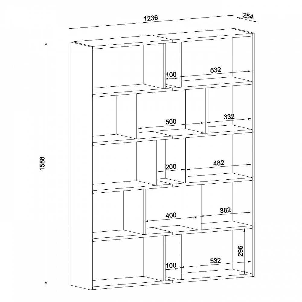 ArteLibre Βιβλιοθήκη ArteLibre Idra Ανοιχτό Καφέ/Σκούρο Καφέ 124x26x159cm - 14410081 - inde.gr ArteLibre Βιβλιοθήκη ArteLibre Idra Ανοιχτό Καφέ/Σκούρο Καφέ 124x26x159cm - 14410081 - inde.gr