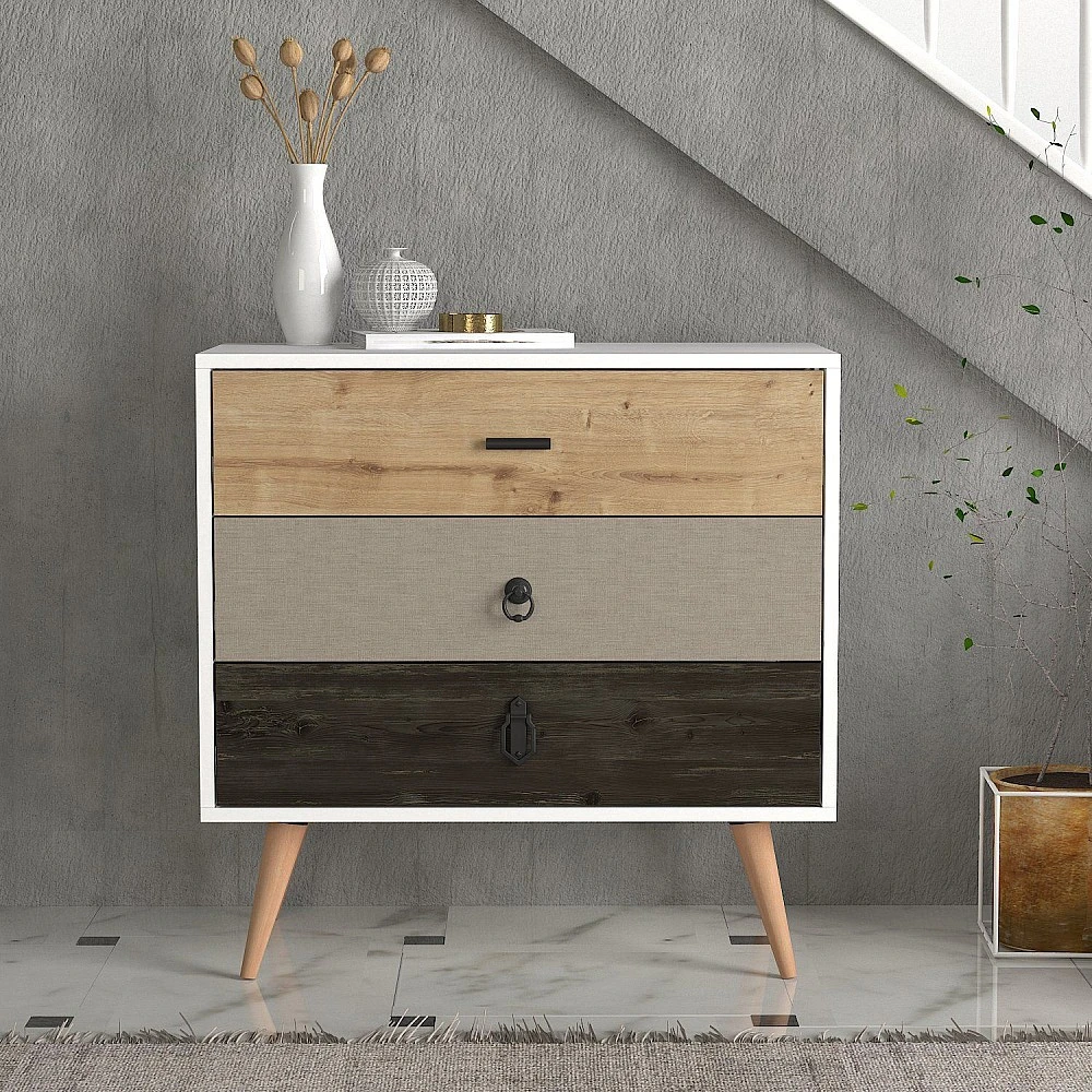 ArteLibre Συρταριέρα ArteLibre KIMOLOS Λευκό/Φυσικό/Καφέ 80x40x79cm - 14410119 - inde.gr ArteLibre Συρταριέρα ArteLibre KIMOLOS Λευκό/Φυσικό/Καφέ 80x40x79cm - 14410119 - inde.gr