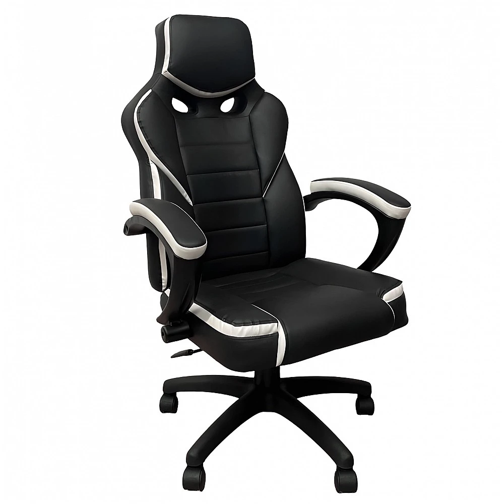 ArteLibre Καρέκλα Γραφείου ArteLibre Gaming ΚΛΕΟΝΙΚΗ Μαύρο/Λευκό 65x72x118-126cm - 14240016 - inde.gr