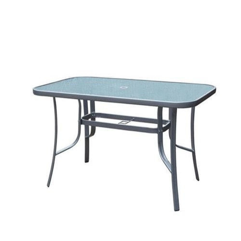 ArteLibre Τραπέζι Μεταλλικό ArteLibre SUN Γκρι 120x70x70cm - 14450027 - inde.gr