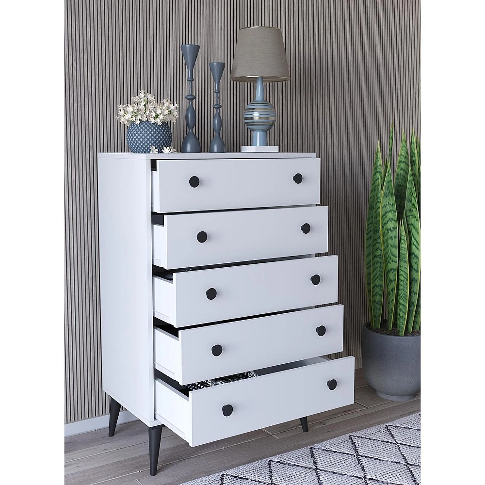 ArteLibre Συρταριέρα ArteLibre AMARI Λευκό Μοριοσανίδα 72x43x114cm - 14870045 - inde.gr ArteLibre Συρταριέρα ArteLibre AMARI Λευκό Μοριοσανίδα 72x43x114cm - 14870045 - inde.gr