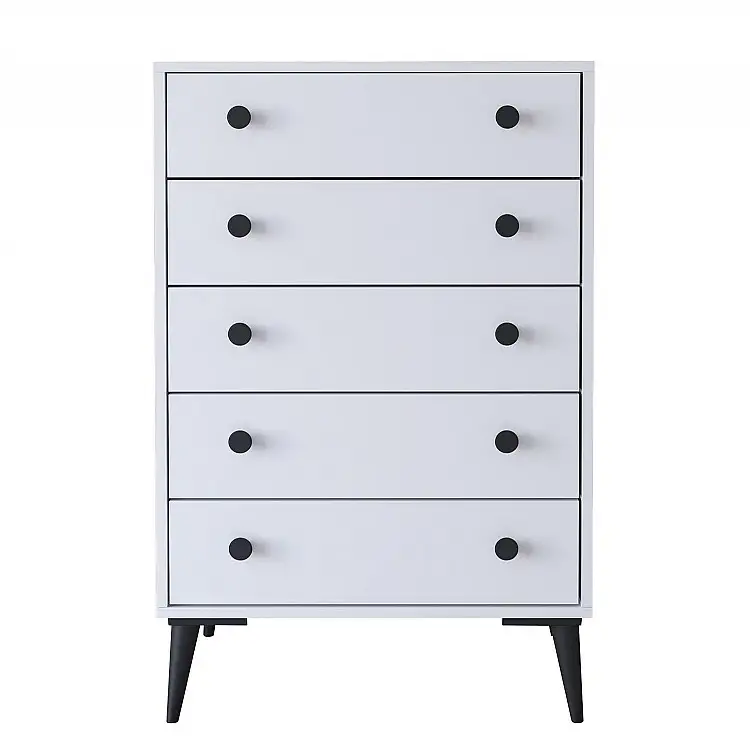 ArteLibre Συρταριέρα ArteLibre AMARI Λευκό Μοριοσανίδα 72x43x114cm - 14870045 - inde.gr