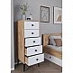 ArteLibre Συρταριέρα ArteLibre AMARI Δρυς/Λευκό Μοριοσανίδα 43x43x114cm - 14870048 - inde.gr ArteLibre Συρταριέρα ArteLibre AMARI Δρυς/Λευκό Μοριοσανίδα 43x43x114cm - 14870048 - inde.gr