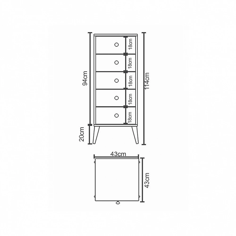 ArteLibre Συρταριέρα ArteLibre AMARI Λευκό Μοριοσανίδα 43x43x114cm - 14870049 - inde.gr ArteLibre Συρταριέρα ArteLibre AMARI Λευκό Μοριοσανίδα 43x43x114cm - 14870049 - inde.gr