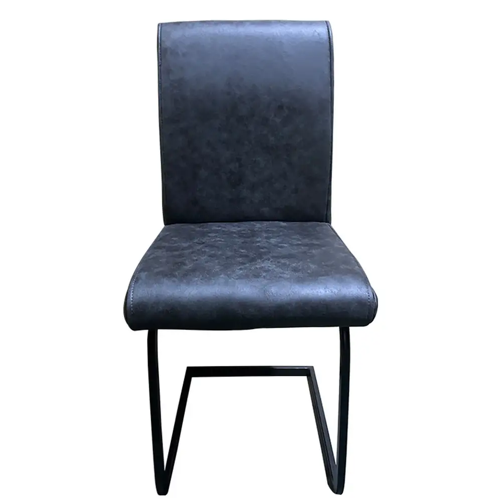 ArteLibre Καρέκλα Τραπεζαρίας ArteLibre ESTRELLA Γκρι/Μαύρο PU/Μέταλλο 43x56x95cm - 14600164 - inde.gr