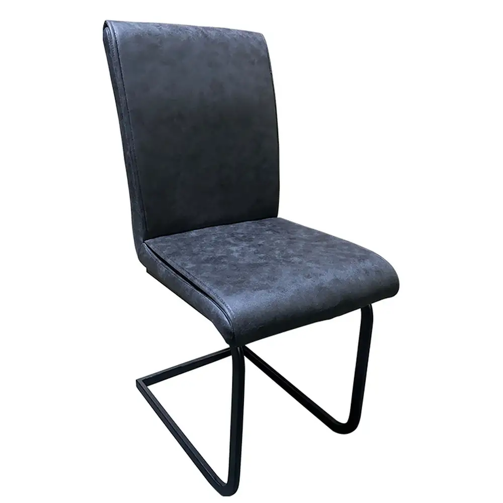 ArteLibre Καρέκλα Τραπεζαρίας ArteLibre ESTRELLA Γκρι/Μαύρο PU/Μέταλλο 43x56x95cm - 14600164 - inde.gr