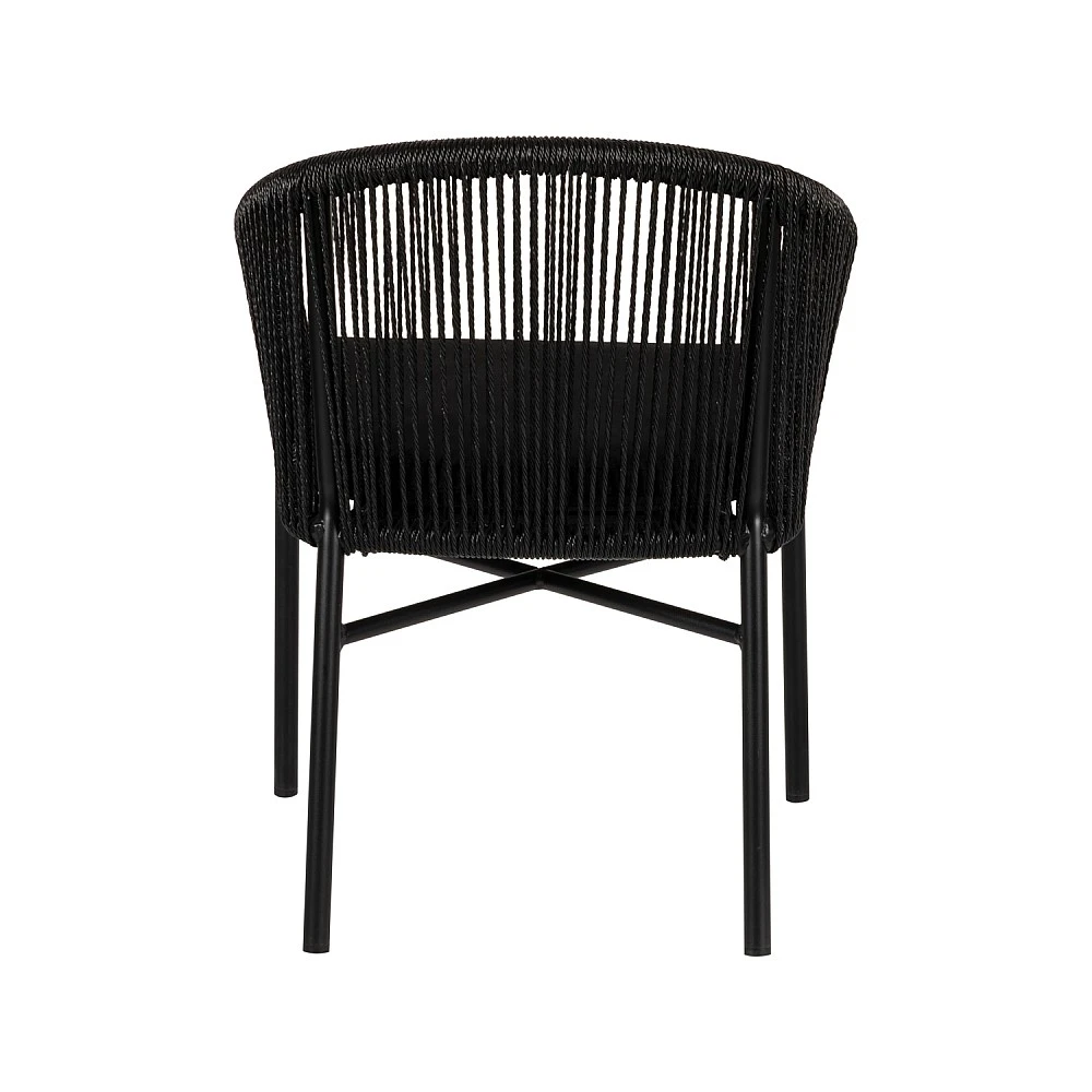 ArteLibre Πολυθρόνα Κήπου ArteLibre KAGERA Μαύρο Αλουμίνιο/Rattan 45x42x84cm - 14840003 - inde.gr
