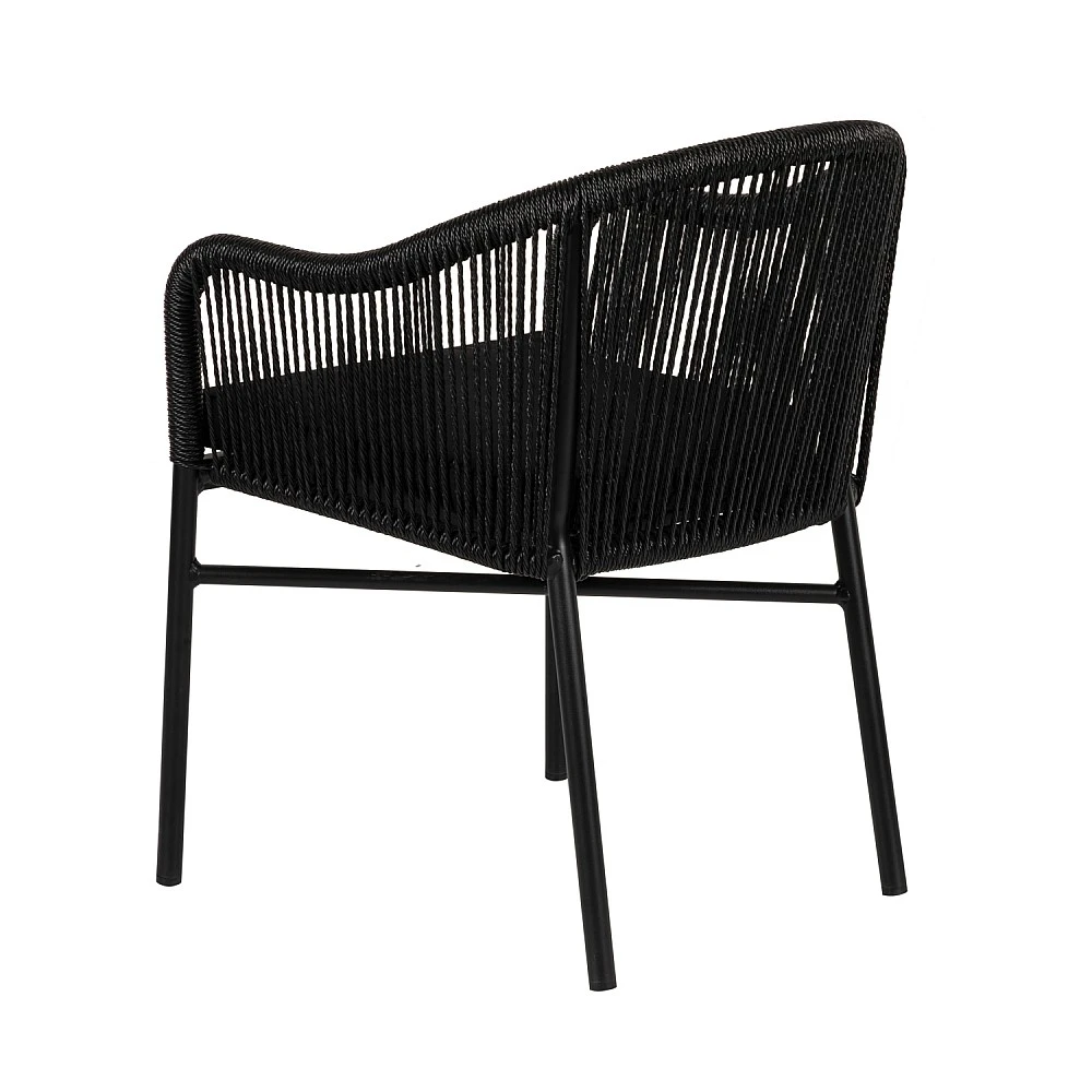 ArteLibre Πολυθρόνα Κήπου ArteLibre KAGERA Μαύρο Αλουμίνιο/Rattan 45x42x84cm - 14840003 - inde.gr