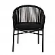 ArteLibre Πολυθρόνα Κήπου ArteLibre KAGERA Μαύρο Αλουμίνιο/Rattan 45x42x84cm - 14840003 - inde.gr