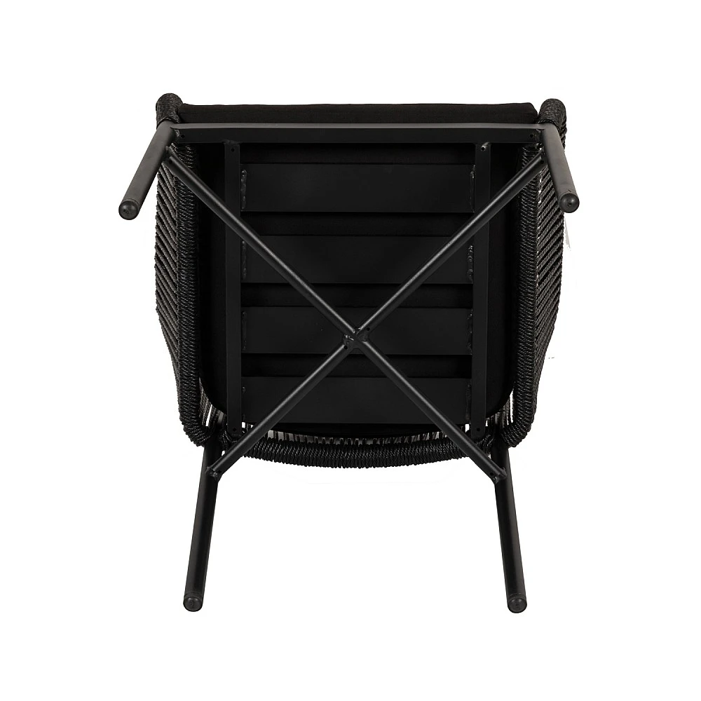 ArteLibre Πολυθρόνα Κήπου ArteLibre KAGERA Μαύρο Αλουμίνιο/Rattan 45x42x84cm - 14840003 - inde.gr