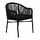 ArteLibre Πολυθρόνα Κήπου ArteLibre KAGERA Μαύρο Αλουμίνιο/Rattan 45x42x84cm - 14840003 - inde.gr