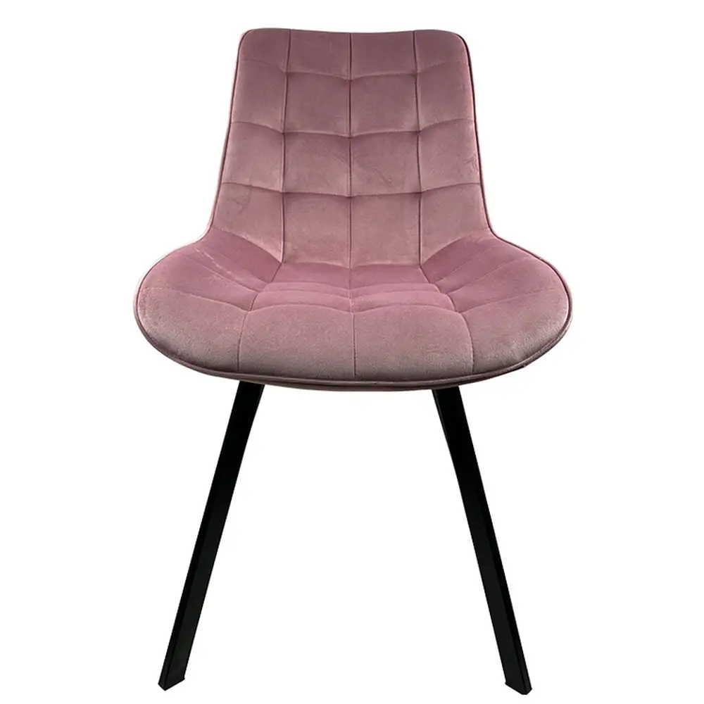 ArteLibre Καρέκλα Τραπεζαρίας ArteLibre BRISA Σάπιο Μήλο/Μαύρο Βελούδο/Μέταλλο 53x60x85cm - 14600167 - inde.gr