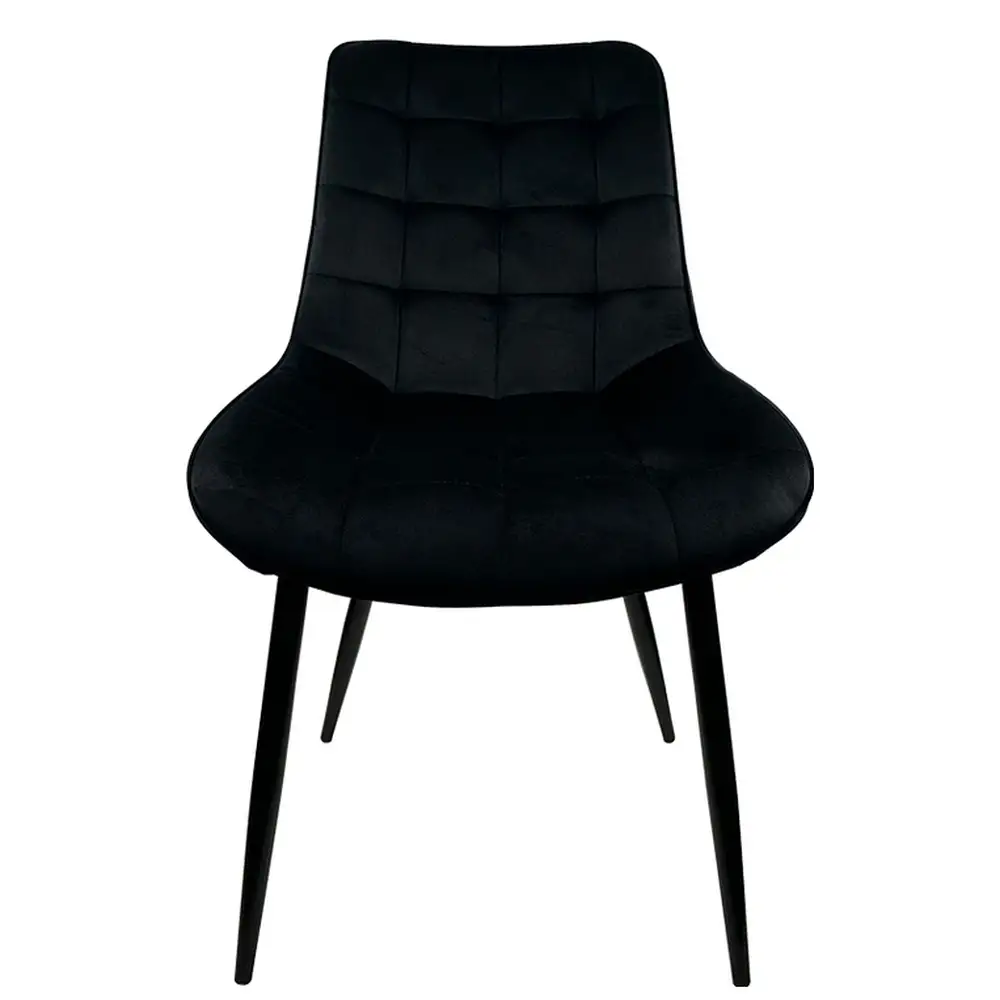 ArteLibre Καρέκλα Τραπεζαρίας ArteLibre BRISA Μαύρο Βελούδο/Μέταλλο 53x60x85cm - 14600168 - inde.gr