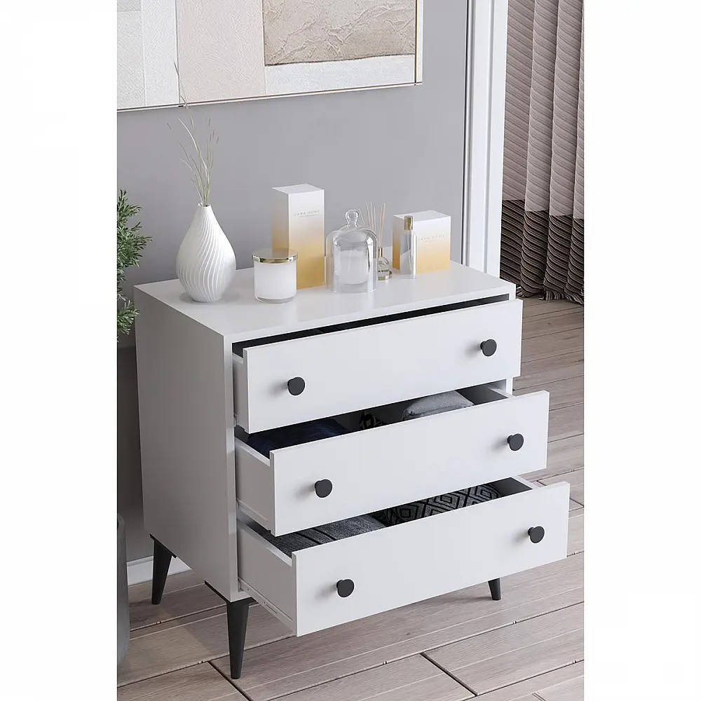 ArteLibre Συρταριέρα ArteLibre AMARI Λευκό Μοριοσανίδα 72x43x79cm - 14870057 - inde.gr ArteLibre Συρταριέρα ArteLibre AMARI Λευκό Μοριοσανίδα 72x43x79cm - 14870057 - inde.gr
