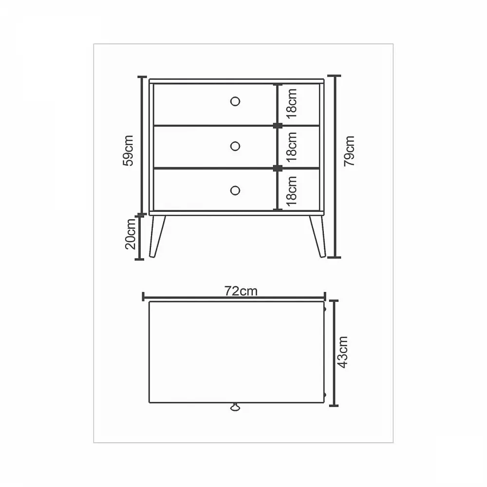 ArteLibre Συρταριέρα ArteLibre AMARI Λευκό Μοριοσανίδα 72x43x79cm - 14870057 - inde.gr ArteLibre Συρταριέρα ArteLibre AMARI Λευκό Μοριοσανίδα 72x43x79cm - 14870057 - inde.gr