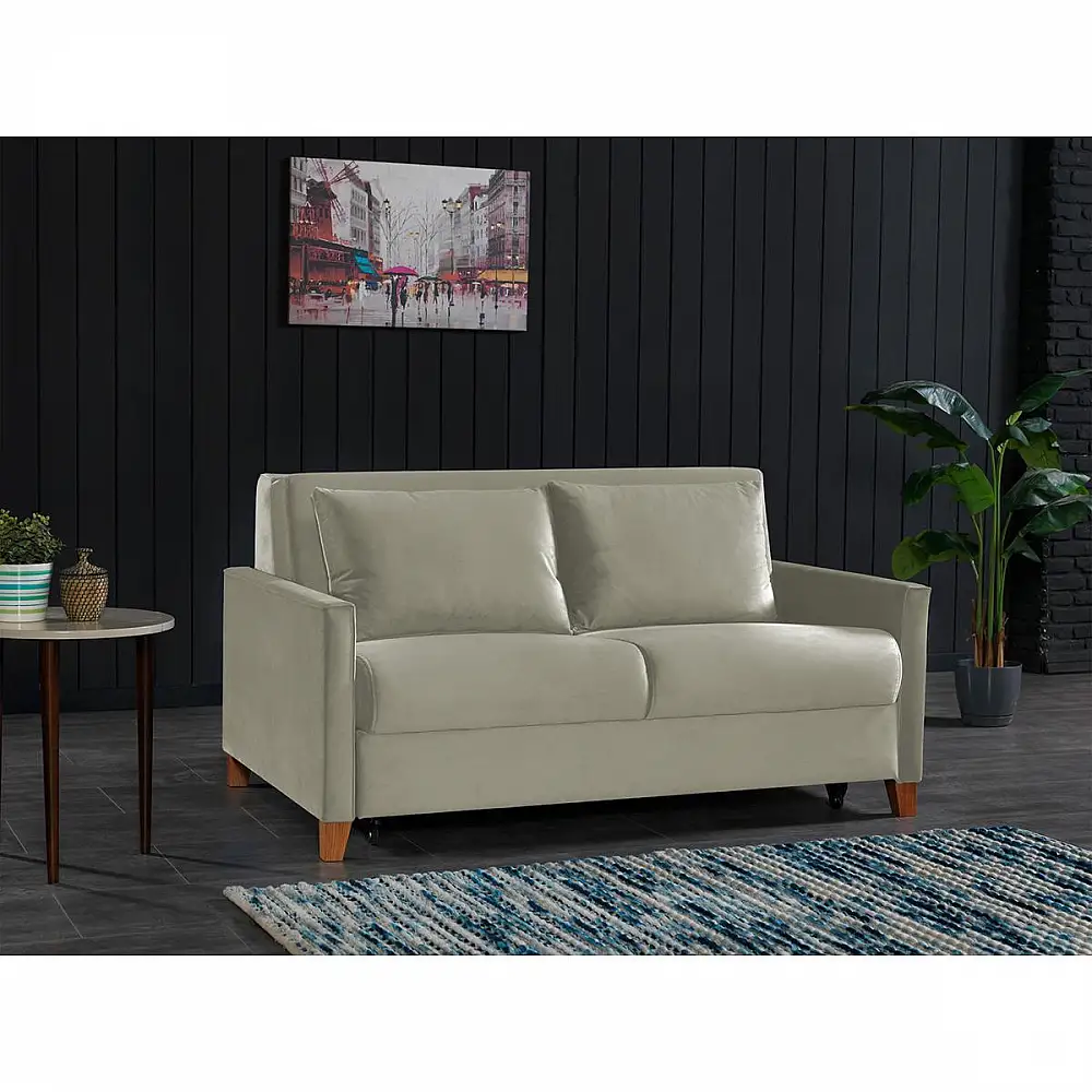 ArteLibre Καναπές Κρεβάτι Διθέσιος ArteLibre LIAM Μπεζ 164x111x90cm - 14210216 - inde.gr