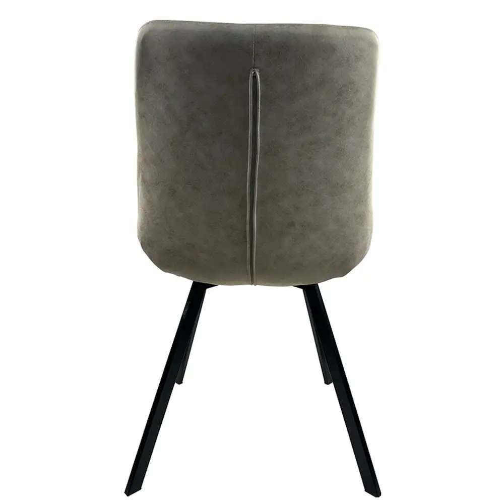 ArteLibre Καρέκλα Τραπεζαρίας ArteLibre MILONGA Μπεζ/Μαύρο PU/Μέταλλο 55x61x88cm - 14600171 - inde.gr