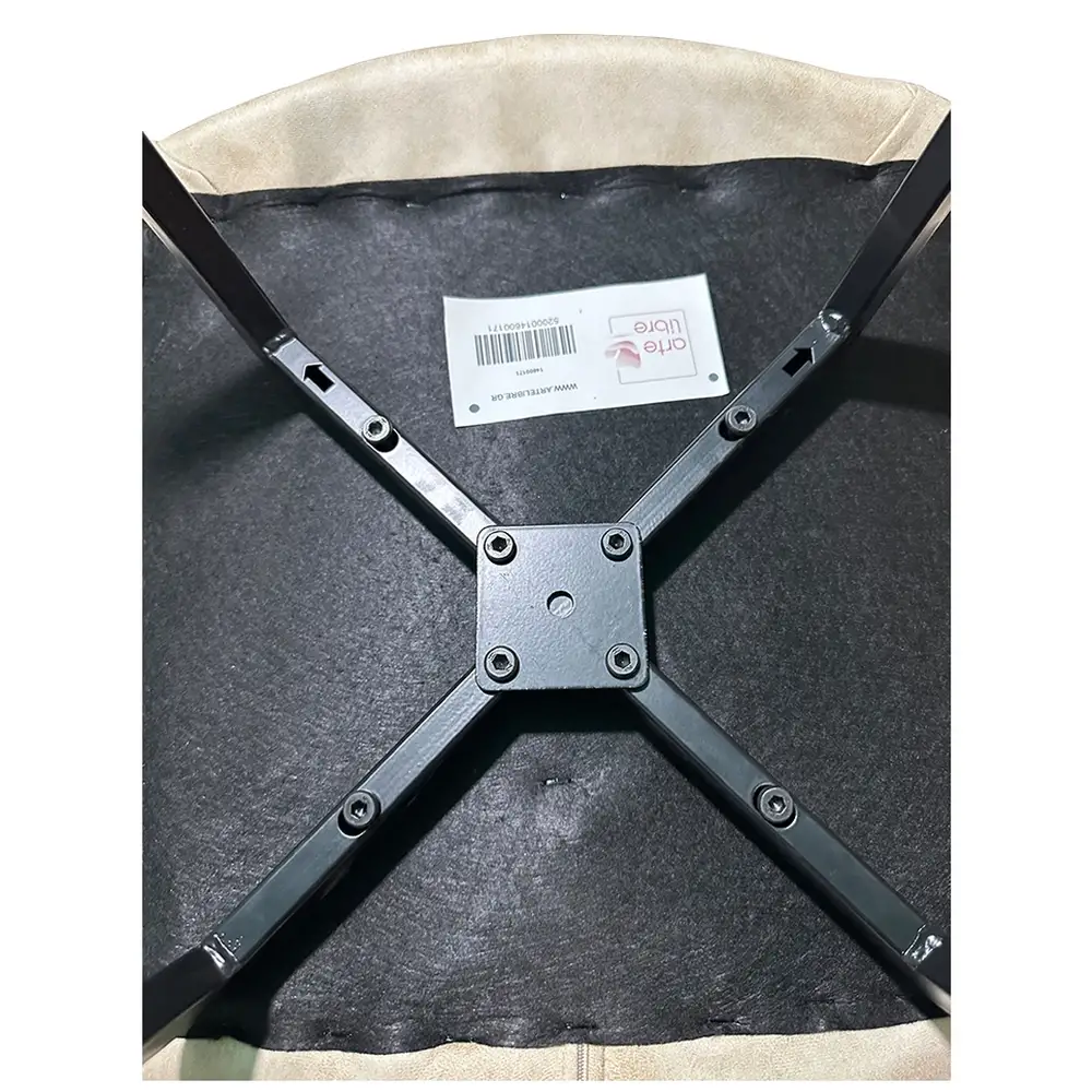 ArteLibre Καρέκλα Τραπεζαρίας ArteLibre MILONGA Μπεζ/Μαύρο PU/Μέταλλο 55x61x88cm - 14600171 - inde.gr