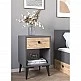 ArteLibre Κομοδίνο ArteLibre AMARI Ανθρακί/Δρυς Μοριοσανίδα 43x43x67.5cm - 14870060 - inde.gr ArteLibre Κομοδίνο ArteLibre AMARI Ανθρακί/Δρυς Μοριοσανίδα 43x43x67.5cm - 14870060 - inde.gr
