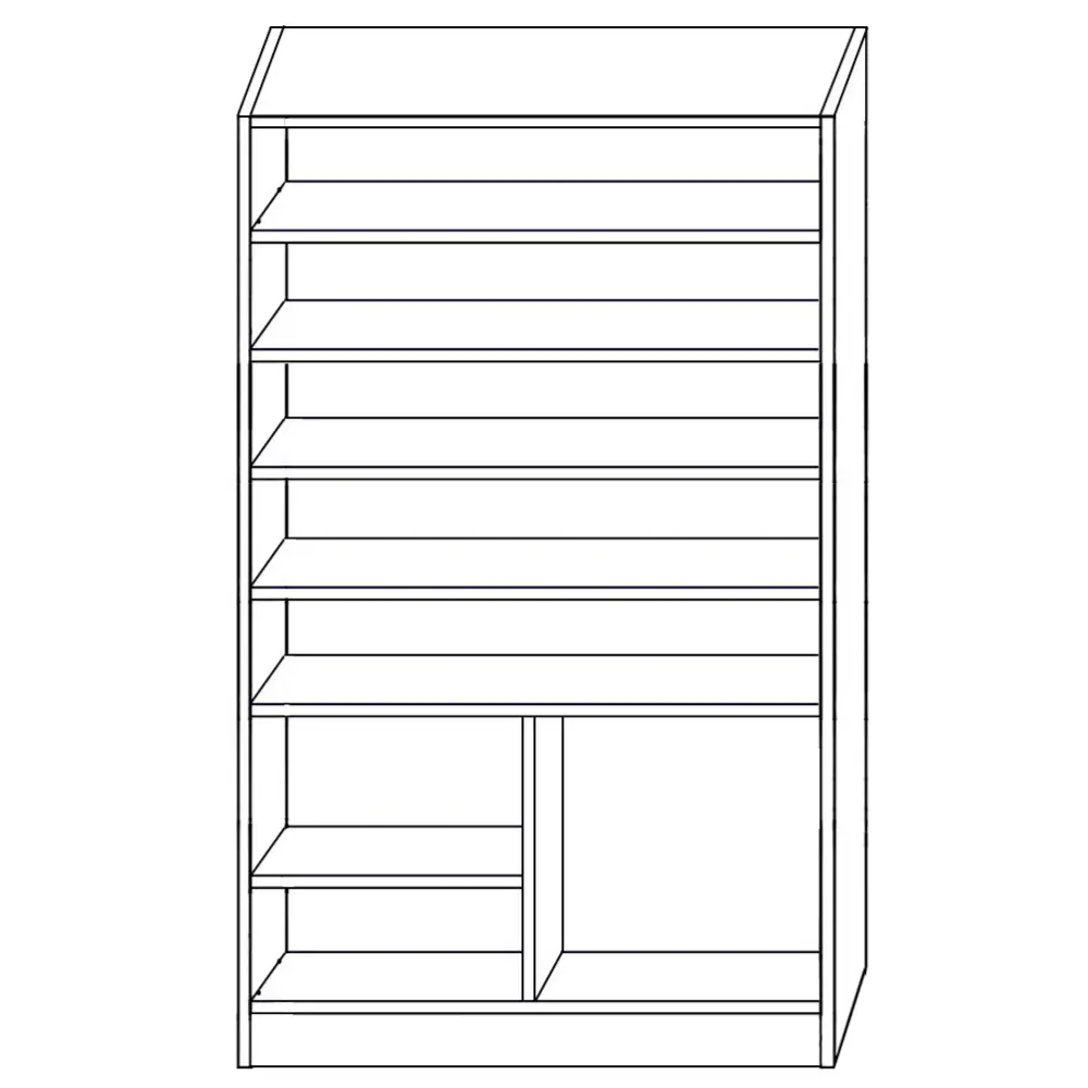 ArteLibre Παπουτσοθήκη ArteLibre BENTHE Φυσικό Μοριοσανίδα/Μελαμίνη 60x40x180cm - 14370172 - inde.gr