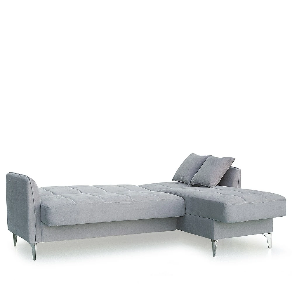 ArteLibre Καναπές Γωνιακός ArteLibre JOAQUIN Γκρι 230x84x89cm - 14210221 - inde.gr