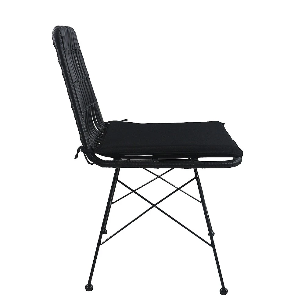 ArteLibre Καρέκλα Κήπου ArteLibre ALFONSE Μαύρο Μέταλλο/Rattan 47x62x81cm - 14510018 - inde.gr ArteLibre Καρέκλα Κήπου ArteLibre ALFONSE Μαύρο Μέταλλο/Rattan 47x62x81cm - 14510018 - inde.gr