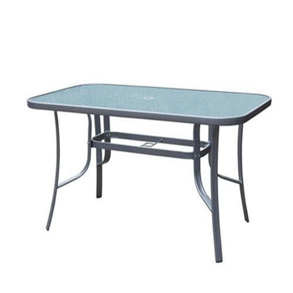 ArteLibre Τραπέζι Μεταλλικό ArteLibre SUN Γκρι 140x80x70cm - 14450030 - inde.gr