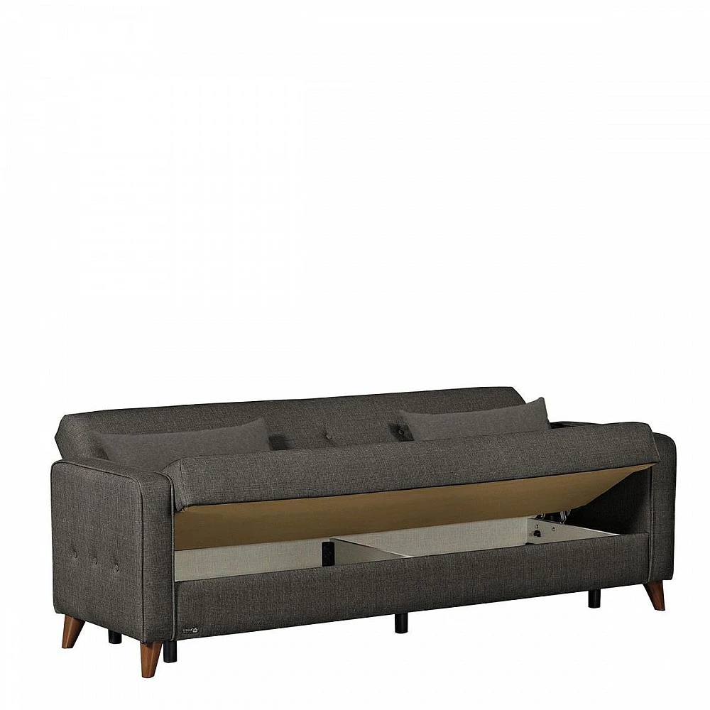 ArteLibre Καναπές Κρεβάτι Τριθέσιος ArteLibre GABRIEL 3S Γκρι 216x79x81cm - 14210224 - inde.gr