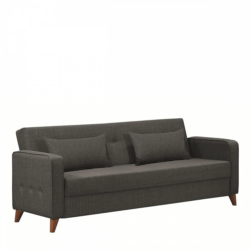 ArteLibre Καναπές Κρεβάτι Τριθέσιος ArteLibre GABRIEL 3S Γκρι 216x79x81cm - 14210224 - inde.gr
