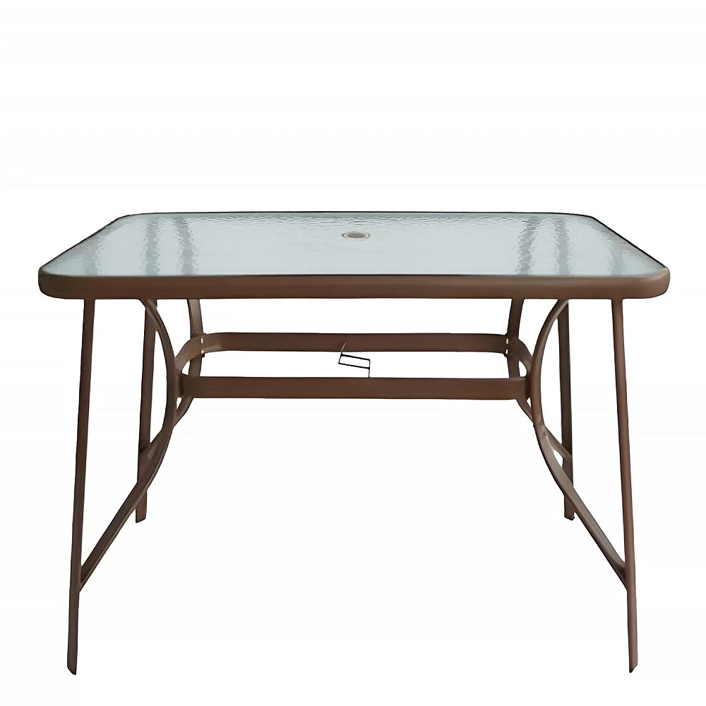 ArteLibre Τραπέζι Μεταλλικό ArteLibre SUN Καφέ 140x80x70cm - 14450031 - inde.gr