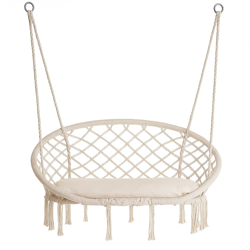 ArteLibre Κούνια ArteLibre Με Μαξιλάρι CORSICA Λευκό Polycotton/Μέταλλο 67x44cm - 14660068 - inde.gr