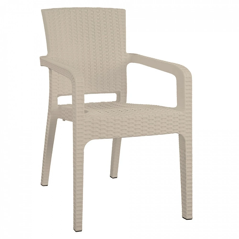 ArteLibre Καρέκλα Κήπου ArteLibre Μπεζ Rattan 58x55x87cm - 14720003 - inde.gr