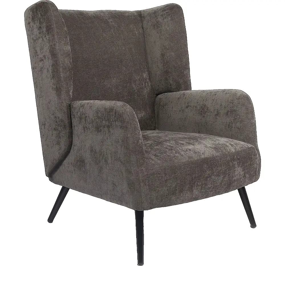 ArteLibre Πολυθρόνα ArteLibre NORA Γκρι Ύφασμα/Μέταλλο 100x80x89cm - 14770082 - inde.gr