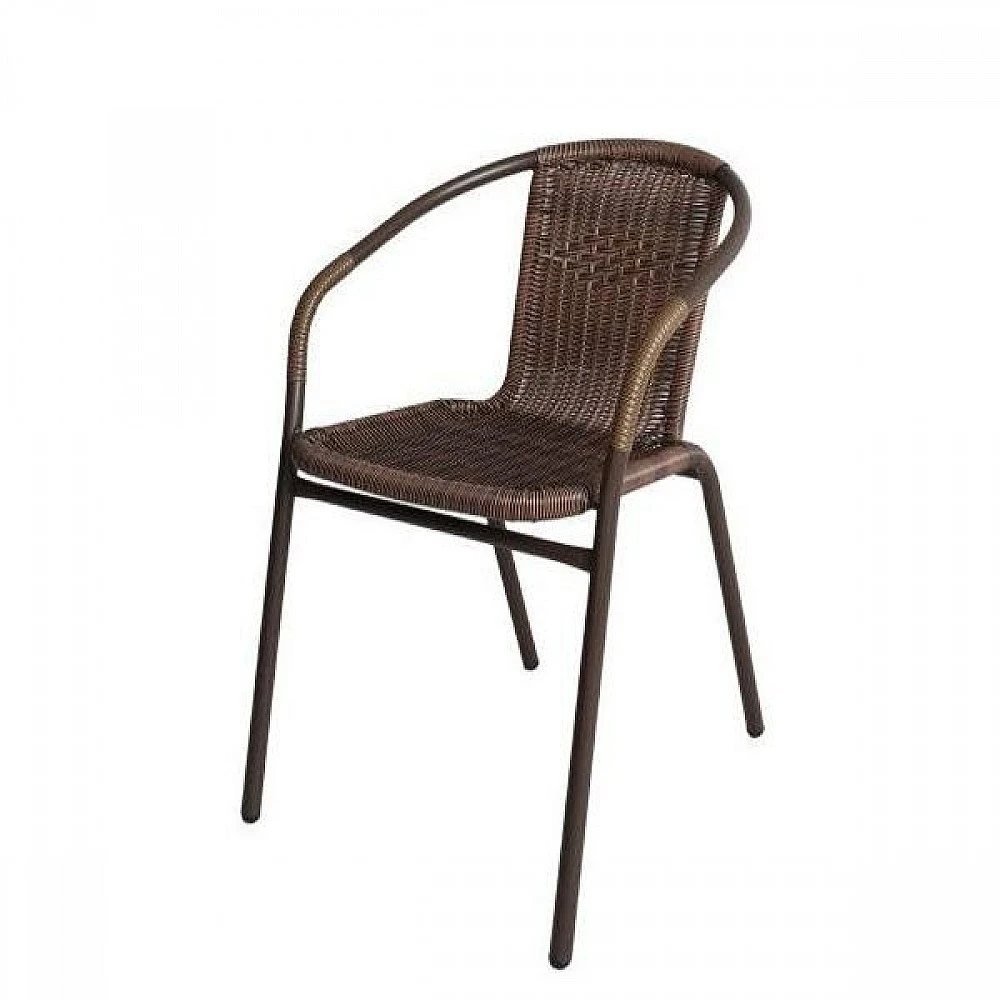ArteLibre Πολυθρόνα ArteLibre Rattan Mercury Καφέ 54x61x73cm - 14450001 - inde.gr