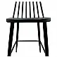 ArteLibre Σκαμπό Bar ArteLibre MARANTA Μαύρο PP/Μέταλλο 45x46x97cm - 14600189 - inde.gr