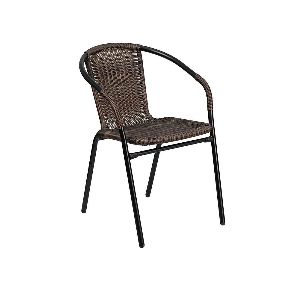 ArteLibre Πολυθρόνα ArteLibre Rattan Mercury Καφέ/Μαύρο 54x61x73cm - 14450002 - inde.gr