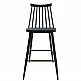 ArteLibre Σκαμπό Bar ArteLibre MARANTA Μαύρο/Καρυδί PP/Μέταλλο 45x46x97cm - 14600191 - inde.gr
