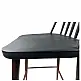 ArteLibre Σκαμπό Bar ArteLibre MARANTA Μαύρο/Καρυδί PP/Μέταλλο 45x46x97cm - 14600191 - inde.gr