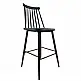 ArteLibre Σκαμπό Bar ArteLibre MARANTA Μαύρο/Καρυδί PP/Μέταλλο 45x46x97cm - 14600191 - inde.gr