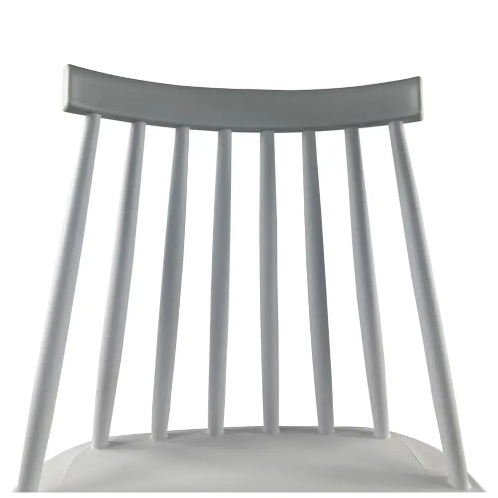 ArteLibre Σκαμπό Bar ArteLibre MARANTA Λευκό/Καρυδί PP/Μέταλλο 45x46x97cm - 14600192 - inde.gr