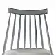 ArteLibre Σκαμπό Bar ArteLibre MARANTA Λευκό/Καρυδί PP/Μέταλλο 45x46x97cm - 14600192 - inde.gr