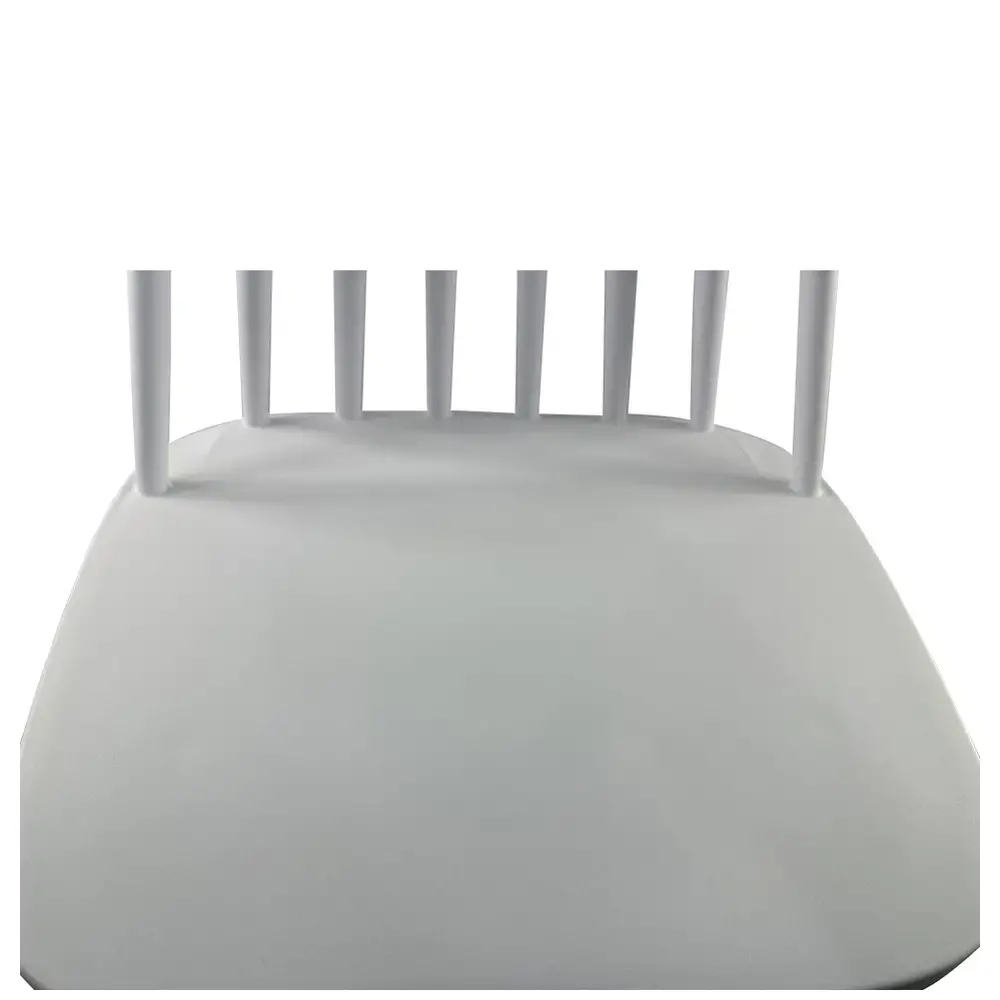 ArteLibre Σκαμπό Bar ArteLibre MARANTA Λευκό/Καρυδί PP/Μέταλλο 45x46x97cm - 14600192 - inde.gr