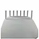 ArteLibre Σκαμπό Bar ArteLibre MARANTA Λευκό/Καρυδί PP/Μέταλλο 45x46x97cm - 14600192 - inde.gr