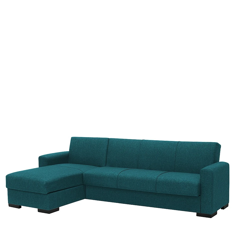 ArteLibre Καναπές Κρεβάτι Γωνιακός ArteLibre JOSE Πετρόλ 270x150x86cm - 14210240 - inde.gr