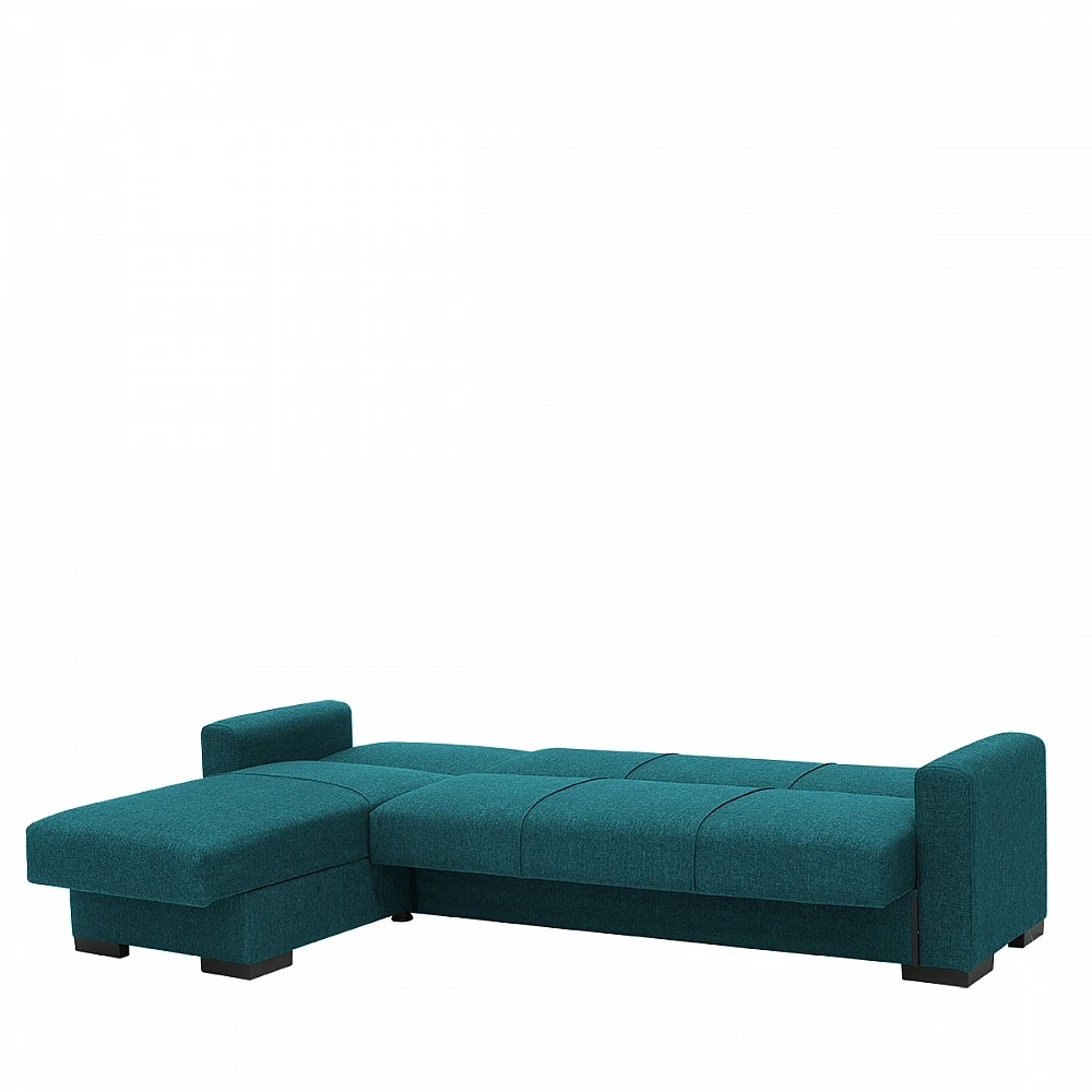 ArteLibre Καναπές Κρεβάτι Γωνιακός ArteLibre JOSE Πετρόλ 270x150x86cm - 14210240 - inde.gr